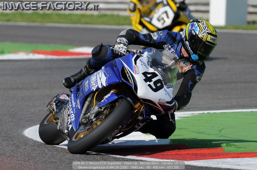 2008-05-11 Monza 0725 Superbike - Warm Up - Michael Beck - Yamaha YZF-R1